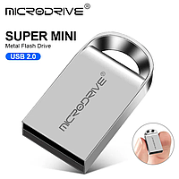 USB мини металлическая флешка 256ГБ Microdrive 256GB Серый