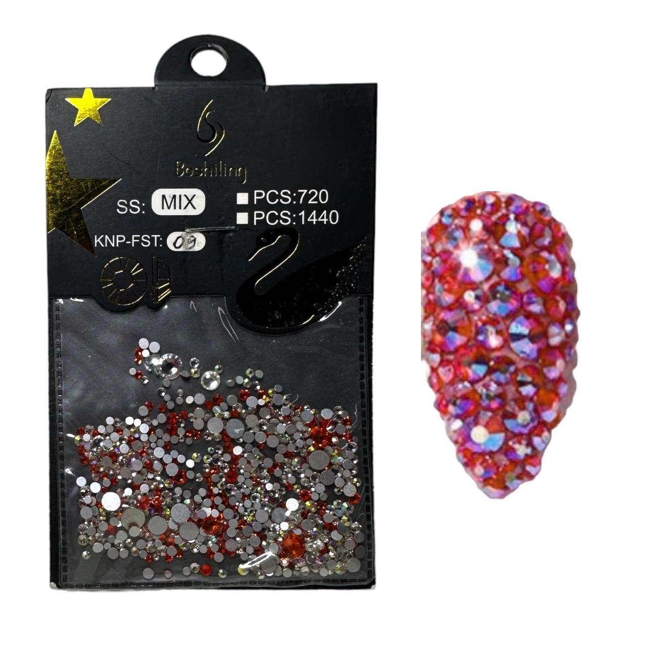 Стрази для дизайну нігтів №09, 720 шт