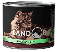 Landor Turkey And Duck For Kitten влажный корм для котят 0.2 кг