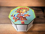 Святковий подарунковий бокс зі знімною кришкою та малюнком, фото 4