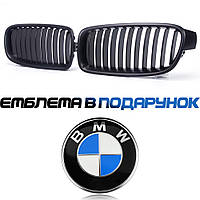 Однореберные Решетка радиатора BMW БМВ Ф30 F30 F31 F35 F80 ноздри стиль Черный глянец