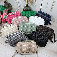 Жіноча сумка крос-боді в кольорах, клатч, сумка через плече, стьобана сумка, стильна сумка, модна сумка