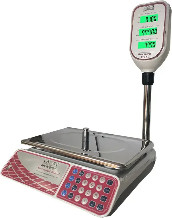 Ваги торгові зі стійкою Днепровес CAMRY ВТД-СС (lcd) 30 кг