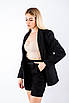 Піджак жіночий класичний прямий чорний 4949 (2000000110608), фото 2