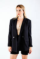 Піджак жіночий класичний прямий чорний 4949 (2000000110592)