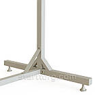 Стійка NOVE TURE, H1720/1420 L1555 W695 (1 нога), біла. Стійки торговельні розбірні, регульовані для одягу. Рейл у магазин, фото 4