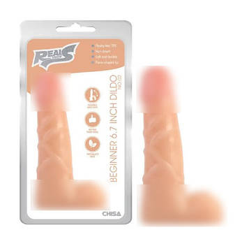 Фалоїмітатор класичний із мошокою Beginner 6.7 | Limon, фото 1