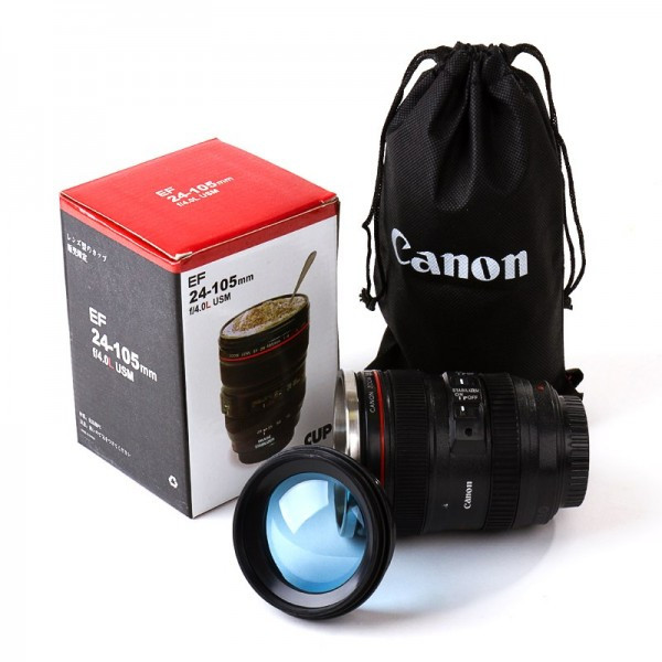 Чашка "Объектив" с линзой Canon EF 24-105 с чехлом - фото 1 - id-p329524871