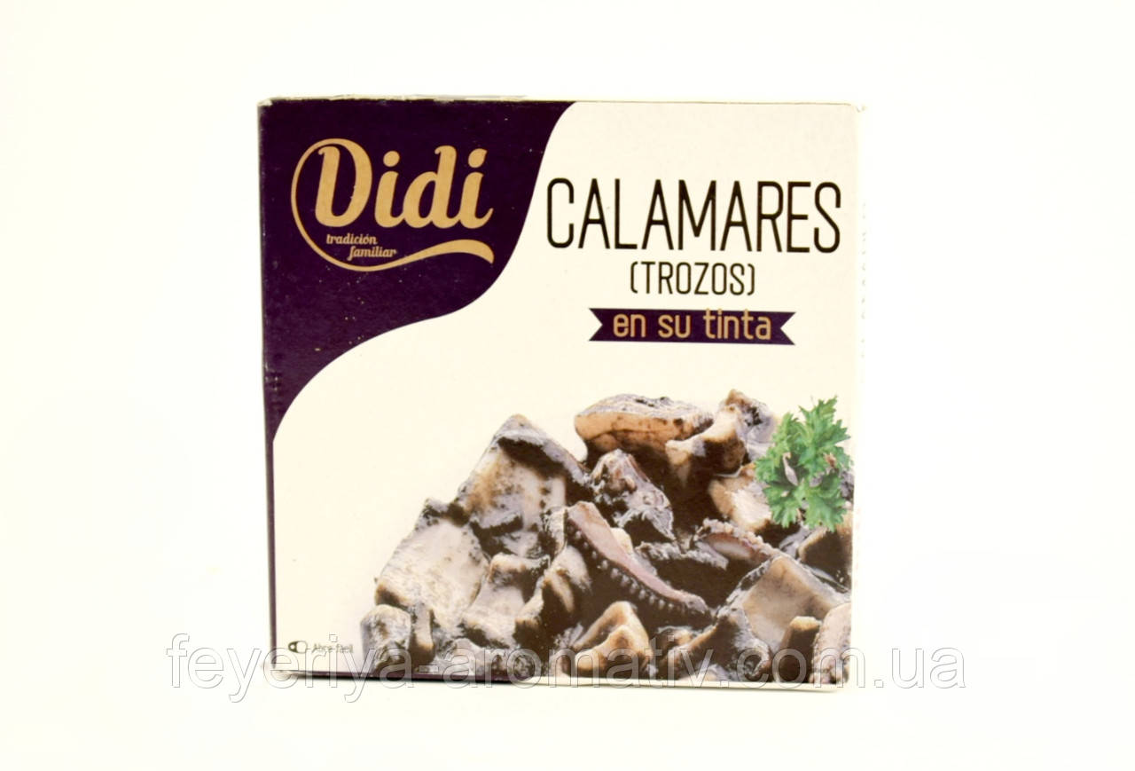 Кальмари шматочками у власному чорнилі Didi 266 г Іспанія