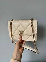 Женская сумочка, клатч отличное качество Chanel Beige 20x14x7