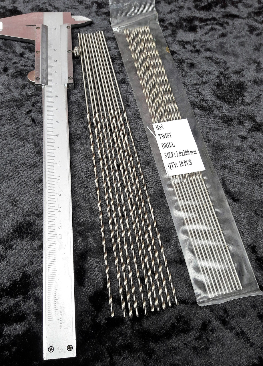 Свердло для металу D 2.0 mm. L200 mm., фото 1