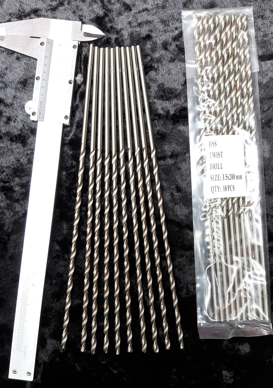 Свердло для металу D 3.5 mm. L200 mm.