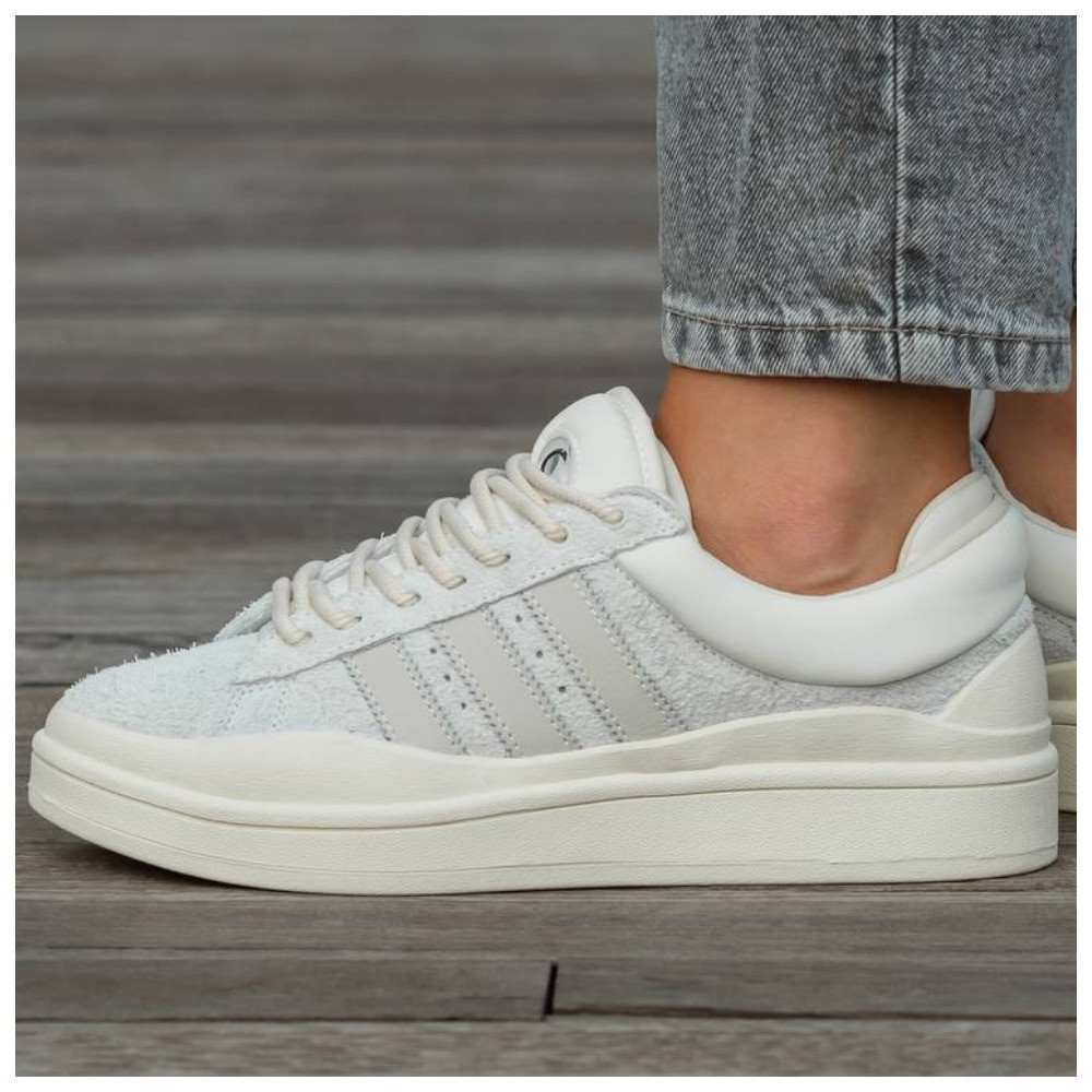 Чоловічі / жіночі кросівки Adidas Campus x Bad Bunny Light Cream, унісекс замшеві кросівки адідас кампус бед банні