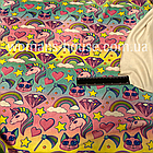 Тканина велюр Плюш (спорт) принт дитячий Єдинороги, фото 3