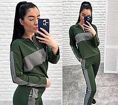 Демісезонний прогулянковий костюм з трикотажу "Wonderlend"| Батал, фото 3