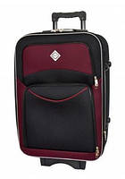 Тканевый чемодан STYLE большой Черно-вишневый
