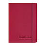 Щоденник вчителя і вихователя А5, малиновий, 112 аркушів, лінія, штучна шкіра, гнучка на гумці, фото 2