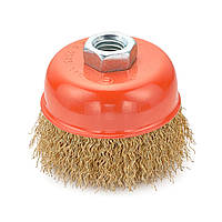 Щітки, щітка чашка (75 мм для УШМ, кручений латунований дріт) Sturm 5240102