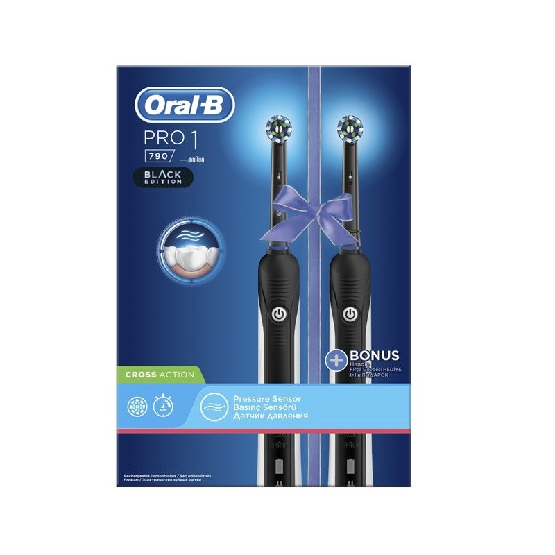 Електрична зубна щітка Oral-B Pro 790 CrossAction 2 шт., фото 1