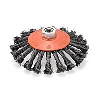Щітка конусна для УШМ (125 мм, пучки сталевого дроту) Sturm 5240402