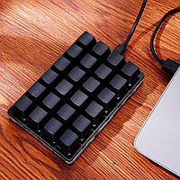 Механічна програмована клавіатура USB/RGB 24 клавіші Чорний