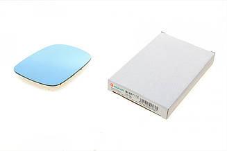 Скло дзеркала зовнішнього прав (опукле, обігрів, блакитне) AUDI A3 8L, A4 B5, A6 C4