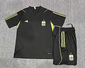 Дитяча форма футбольна чорна Аргентина Три Зірки Adidas Argentina
