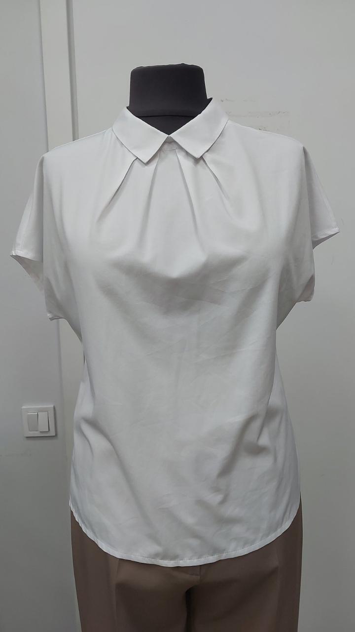 Блуза жіноча  ділова літня Melange 191 біла