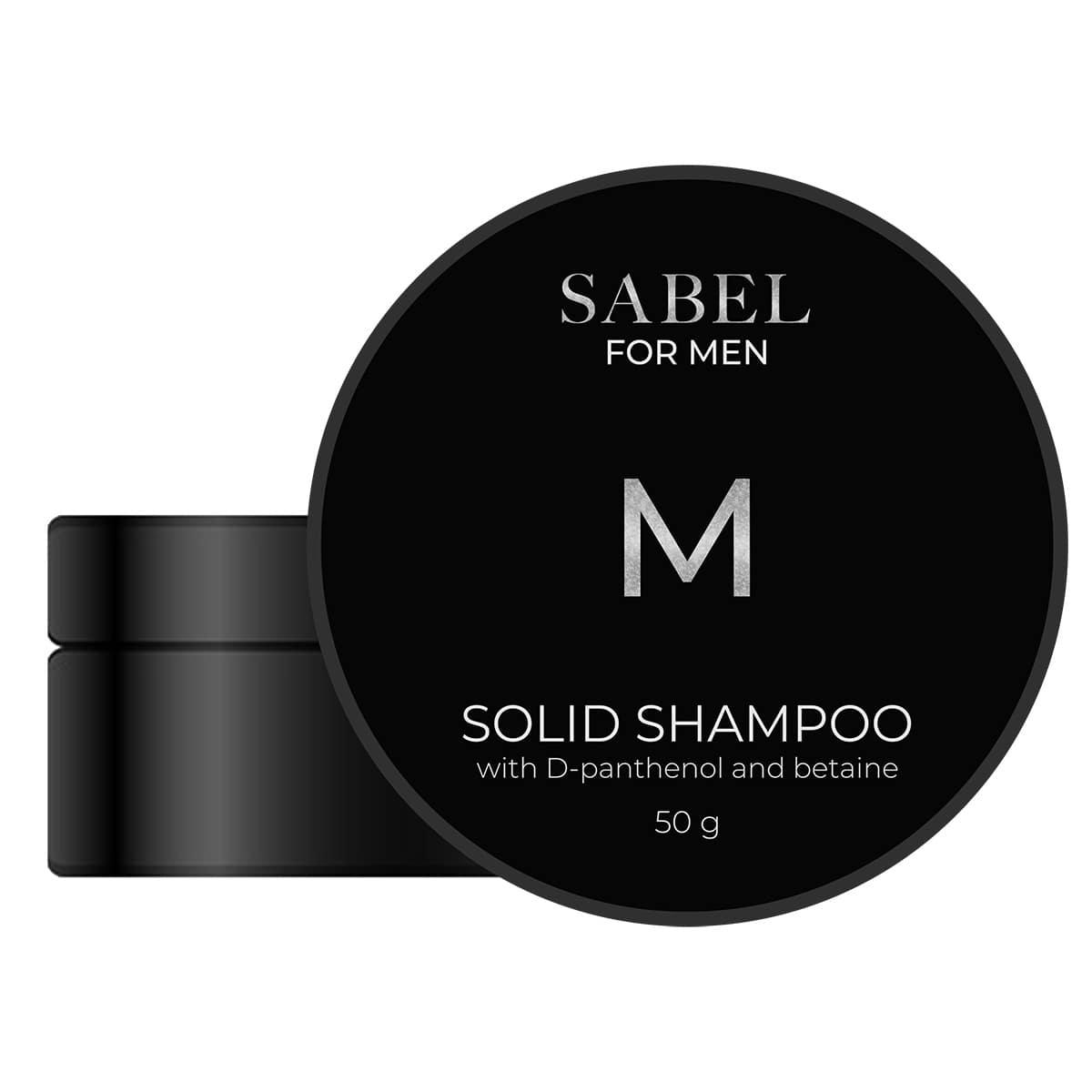 MOLA Твердий шампунь з Д-пантенолом та бетаїном для чоловіків, "SABEL" 50 г, фото 1
