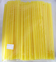 12-00-226. Термоклей діаметр 7 мм, довжина - 200 мм, жовто-матовий, в упаковці 1кг