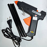 12-00-071. Пістолет клейовий 150W, під клей 11мм, c регулятором температури, чорний, ZD-9A