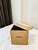 Короб для зберігання з кришкою 30x30x30 см ORGANIZE (бежевий), фото 6