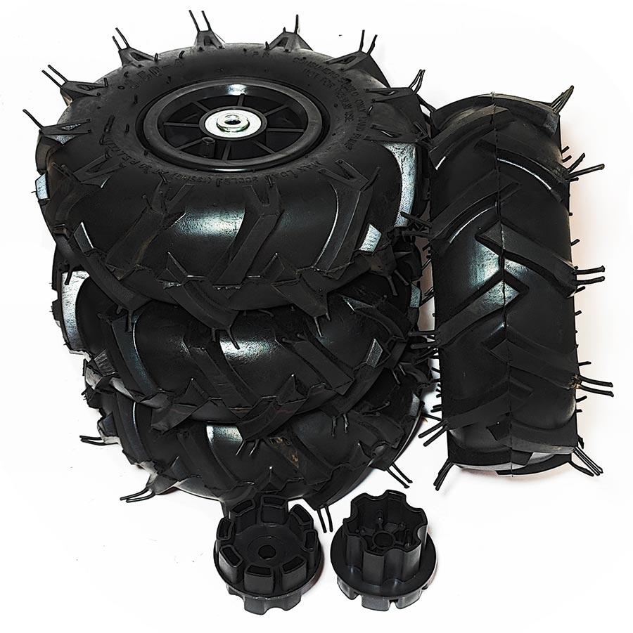 Комплект гумових коліс для дитячого електротранспорту 260 мм, фото 1