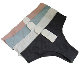 Набір трусів 4 шт бавовна рубчик Dyana 9144 L різнобарвні