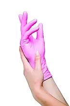 Рукавички нітрилові неопудрені Medicom Pink "XL" 100 шт (50 пар) Рожеві