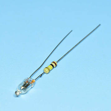 Лампочка неонова 230VAC (з резистором) d3,8мм помаранчева NEON-2108 Brightmaster