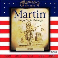 Струны для банджо MARTIN S900 Banjo Nickel Strings Light .009 - .020