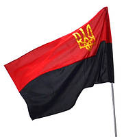 Флаг УПА габардин 90*135 с трезубцем BK3032 -UkMarket-