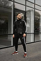 Костюм Adidas чорний + барсетка у подарунок TS