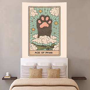 Гобелен з принтом "Лапка киці"