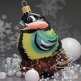 Скляна ялинкова іграшка птах з серії діти світу      Snegka Poland