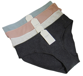 Набір трусів 4 шт бавовна рубчик Dyana 9145 M різнобарвні