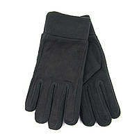 Мужские спортивные флисовые перчатки со вставкой из замши для сенсорных телефонов (арт. 23-4-5) черный