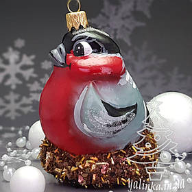 Скляна ялинкова іграшка птах з серії діти світу      Snegka Poland