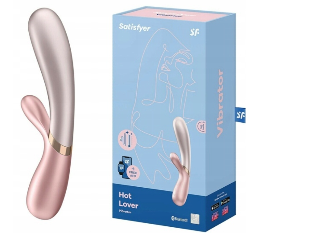 Багатофункціональний вібратор Satisfyer HEATING BUNNY з подвійною стимуляцією та тепловим ефектом з додатком