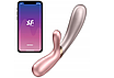 Багатофункціональний вібратор Satisfyer HEATING BUNNY з подвійною стимуляцією та тепловим ефектом з додатком, фото 3