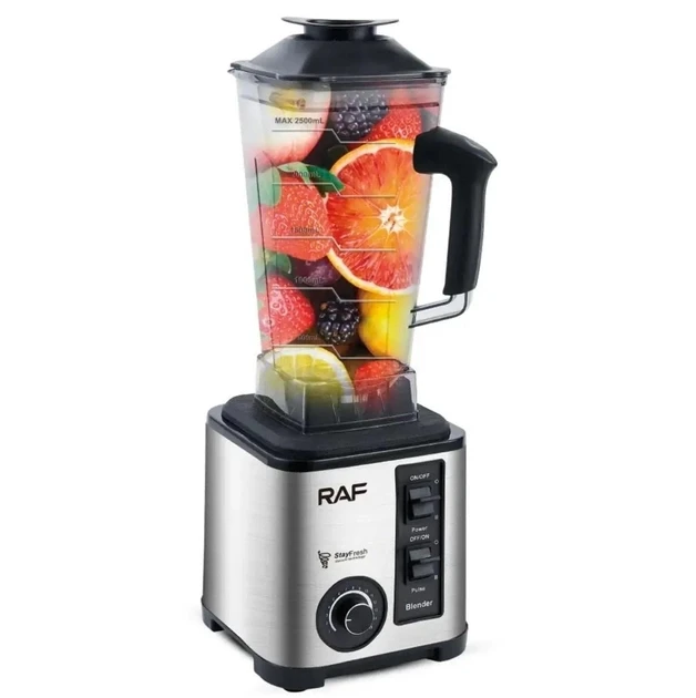 Стаціонарний блендер подрібнювач на 2.5 л RAF R.2841 потужність 2400 Ватт, фото 1