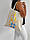 Сумка Шоппер з вишивкою Колоски на молочному льоні, еко сумка для покупок, шопер, сумка з вишиванкою, сумка для покупок вишита, фото 5