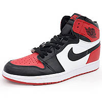 Высокие белым и красным кроссовки Nike Air Jordan 1. Топ качество! 40. Размеры в наличии: 40, 41, 43, 44, 45.