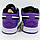 Низькі чорні з фіолетовим кросівки Nike Air Jordan 1. Топ якість! 37. Розміри в наявності: 37, 38, 39, 40, 40.5, 41, 42., фото 2